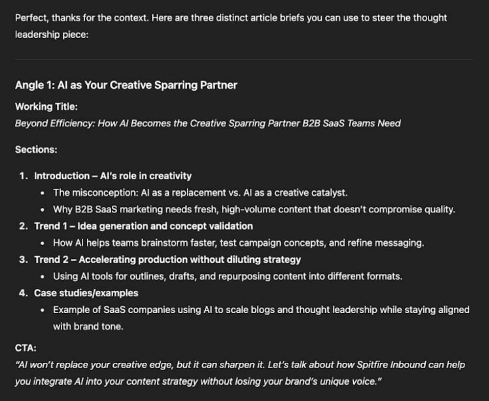 A Practical Look Into How AI Transforms Content Production from Strategy to Execution | Prompt E.g 3
