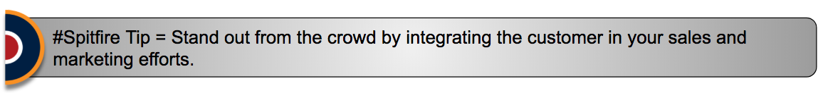 Spitfire tip integrate the customer