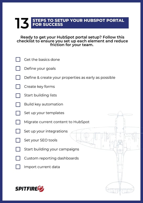 13 Steps to set up your HubSpot portal for success