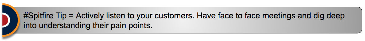 Spitfire tip customer retention