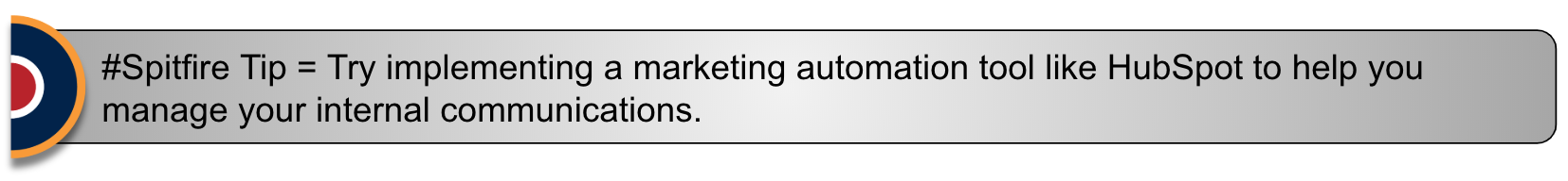 actionable tip internal communications